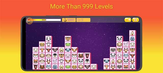 Đồ họa cổ điển của Onet Link Animal tương tự phiên bản Pikachu 2003 trên máy tính