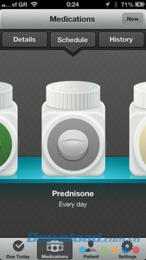 ứng dụng nhắc uống thuốc Pillboxie cho iOS