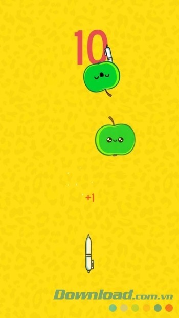 Ném trúng trái cây đang di chuyển cực nhanh ở phía trên