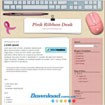Pink Ribbon Desk Template - Free Personal Theme