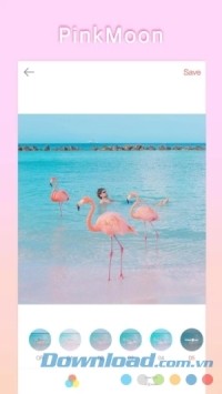 PinkMoon cho Android có bộ lọc hồng