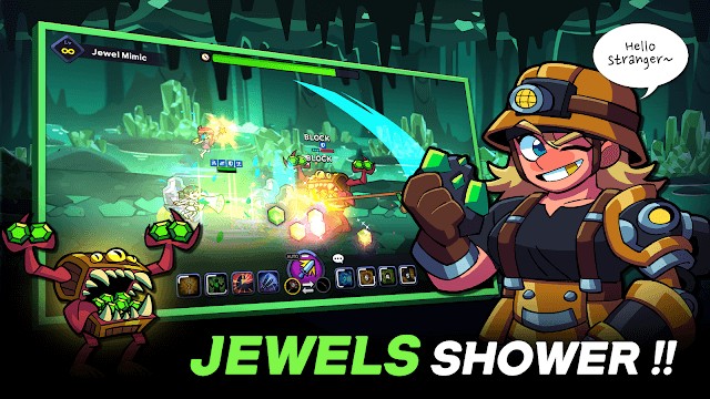 Thu thập vô số ngọc quý khi chiến đấu