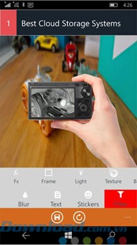 Sử dụng bộ lọc có sẵn