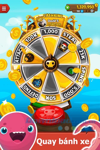 Quay bánh xe may mắn