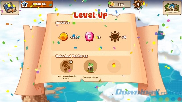 Chiến thắng và lên cấp