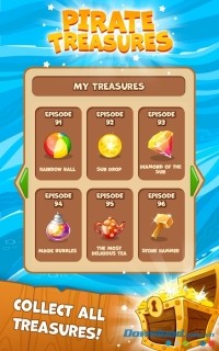 Pirate Treasures cho Android có rất nhiều cấp độ khó