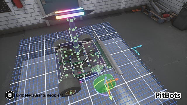 Game PitBot cho bạn thoải mái sáng tạo trong khi chế tạo robot và trang trí