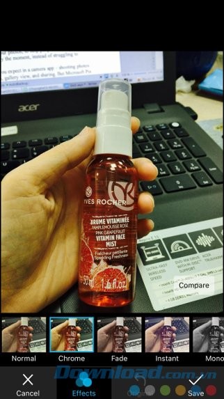 Bộ lọc ảnh 1 chạm