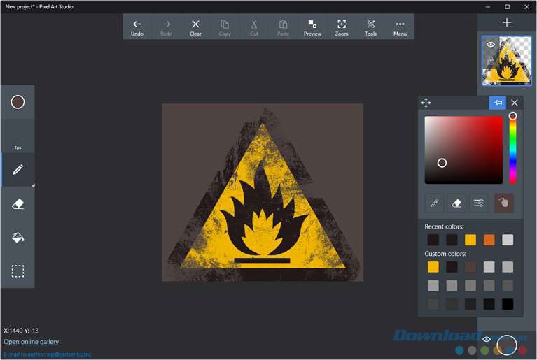 Dễ dàng thiết kế logo pixel