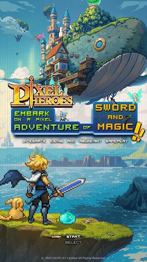 Pixel Heroes là một trò chơi chiến đấu nhàn rỗi