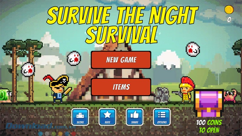 Game sinh tồn Pixel Survival