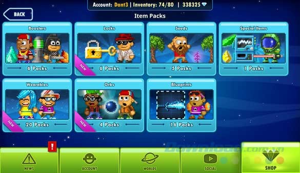 Hệ thống vật phẩm đa dạng