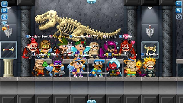 Pixel World sở hữu dàn nhân vật phong phú với khả năng tùy chỉnh mạnh mẽ