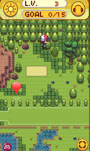 Giao diện chơi game Pixelmon GO Pocket Dragons