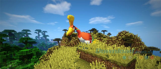 Pixelmon Mod sở hữu bộ sưu tập Pokemon khổng lồ
