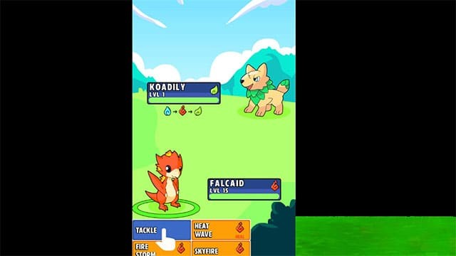 Chiến đấu với Pokemon cùng cấp