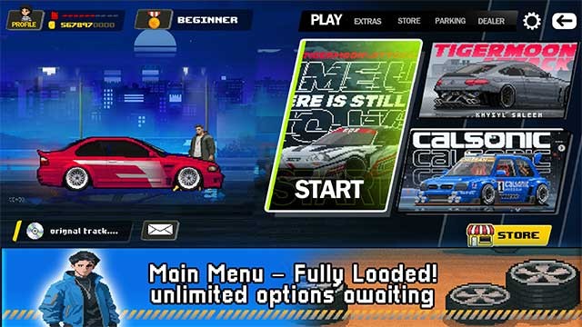 PixelTorque là game indie dành cho người yêu thích game đua xe Drag cổ điển