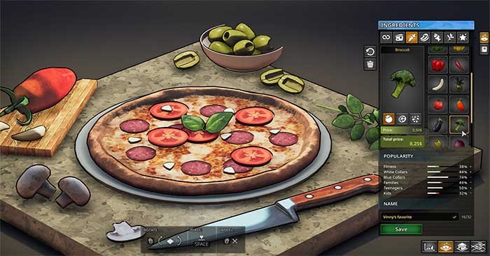 Pizza Empire là game xây dựng và quản lý đế chế pizza