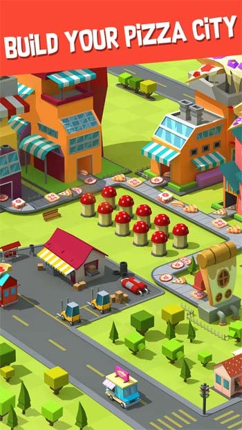 Xây dựng thành phố pizza của riêng bạn trong Pizza Factory Tycoon