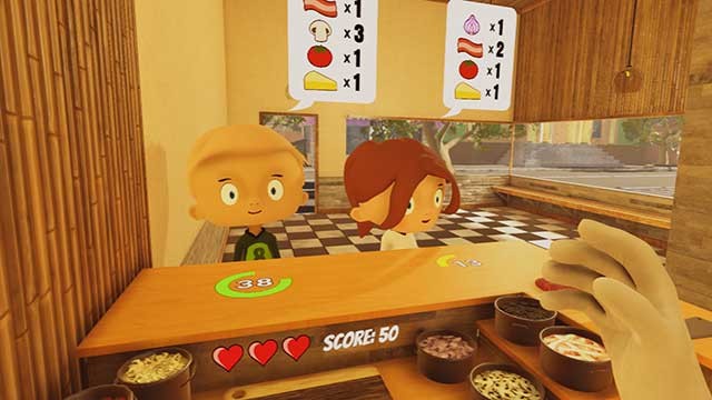 Pizza Master VR là game mô phỏng làm bánh pizza sống động