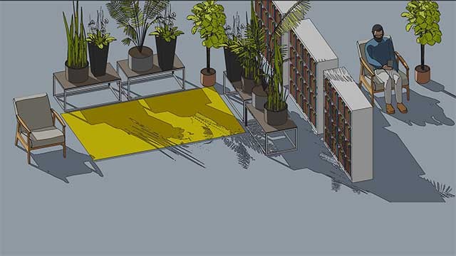 Khám phá và trang trí không gian thủ công trong một mô hình mở