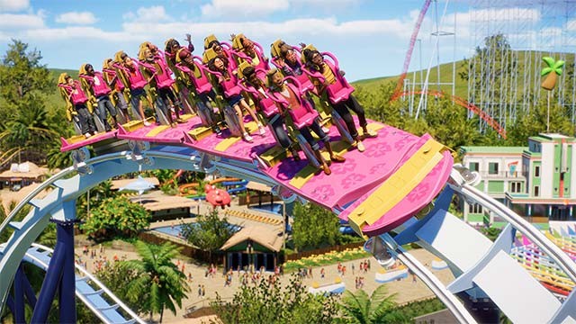 Xây dựng tàu lượn siêu tốc và công viên nước sáng tạo trong game Planet Coaster 2