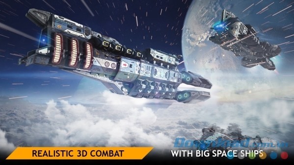 Planet Commander Online cho Android thiết kế hoàn toàn bằng đồ họa 3D sinh động