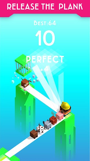 Thả tay để bắc cầu qua các tòa nhà