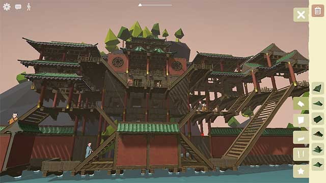 Xây dựng một thành phố cung điện thịnh vượng với nhiều ngôi đền cổ kính