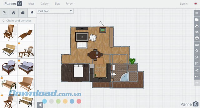 Thêm ngoại thất cho bản thiết kế