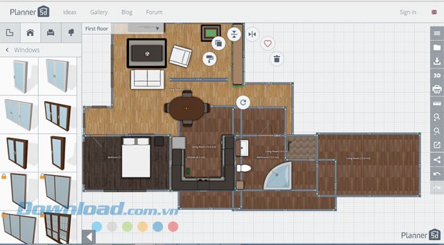 Chỉnh sửa các yếu tố của nhà trong Construction