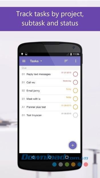 Theo dõi công việc đơn giản với Planner Plus