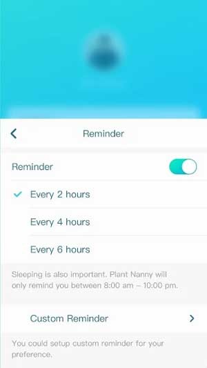 Tùy chỉnh mục tiêu uống nước mỗi ngày, mỗi tuần, mỗi tháng