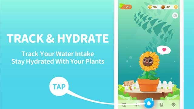 Plant Nanny 2 theo dõi lượng nước bạn uống mỗi ngày