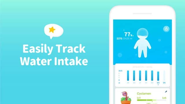 Dễ dàng theo dõi lượng nước tiêu thụ với biểu đồ đơn giản và dễ hiểu