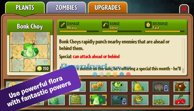 Nhiều bổ trợ hấp dẫn trong Plants vs. Zombies 2 cho Android