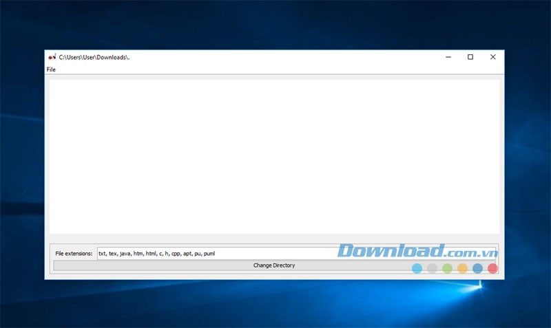 Giao diện chính của ứng dụng vẽ sơ đồ PlantUml cho máy tính