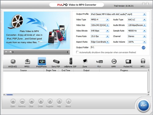 Plato iPod PSP 3GP Converter
