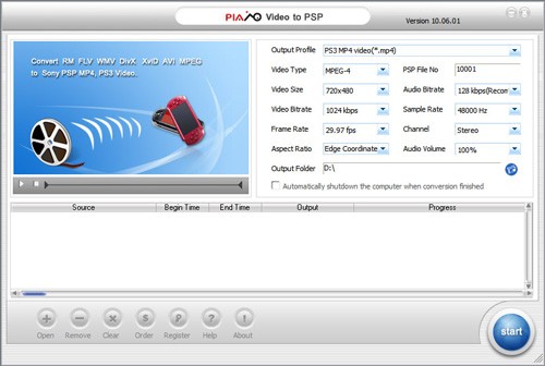 Plato Video to PSP Converter