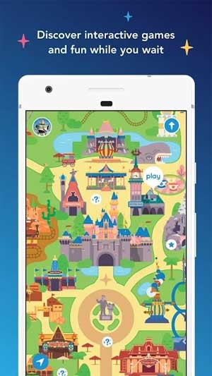 Rất nhiều mini game tương tác đầy thú vị đang chờ bạn khám phá trong Play Disney Parks for Android