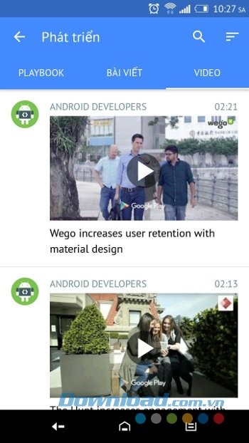 Xem video trên Playbook