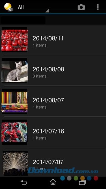 Chia sẻ ảnh từ camera sang Android với PlayMemories Mobile