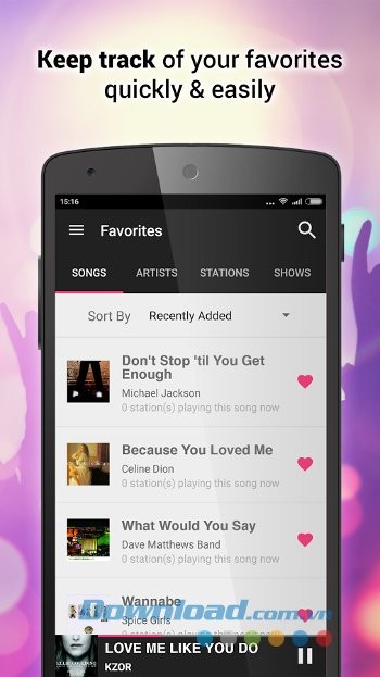 Theo dõi các bài hát yêu thích dễ dàng hơn với PlayTime Internet Radio