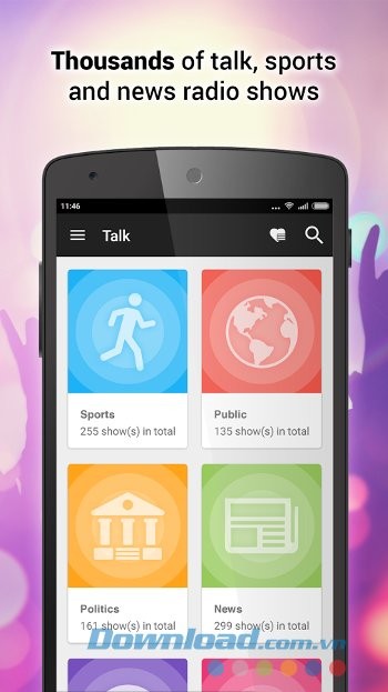 Nghe nhiều chương trình yêu thích với PlayTime Internet Radio