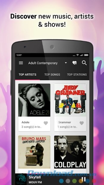 Cập nhật các nghệ sỹ, bài hát và chương trình mới với PlayTime Internet Radio