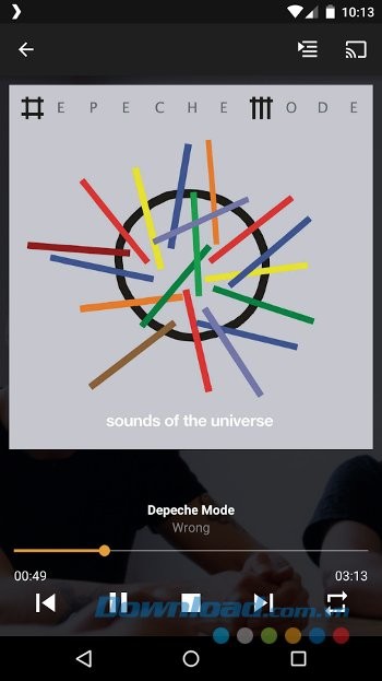 Nghe nhạc với Plex for Android