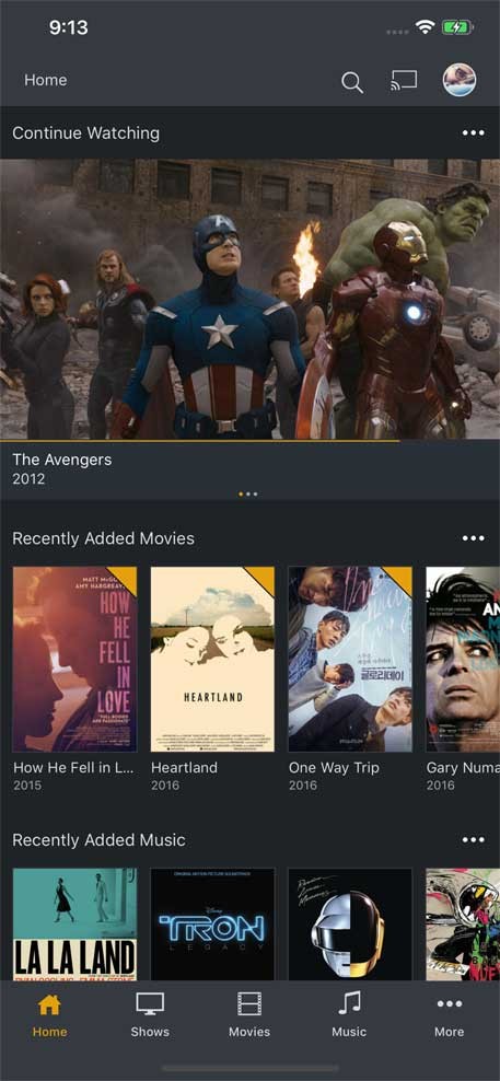 Giao diện Plex cho iOS