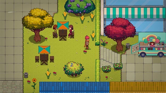 Game Pluralys sở hữu đồ họa pixel hoài cổ với màu sắc rực rỡ, bắt mắt