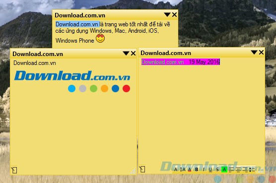Giao diện của PNotes.NET