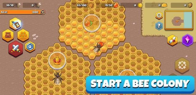 Xây dựng tổ ong của bạn trong game Pocket Bees